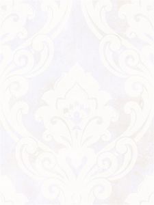 Seabrook Designs NE50110 Nouveau Luxe Cream Vogue Damask Wallpaper